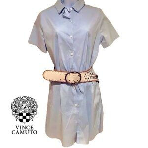 Vince Camuto Tunic length shirt with side skits. Sz Small